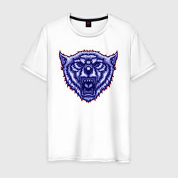 Призрачный волчище – Мужская футболка хлопок с принтом купить со скидкой в -20%