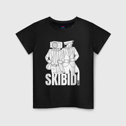 Skibidi Toilet Cameraman and Speakerman – Детская футболка хлопок с принтом купить со скидкой в -11%