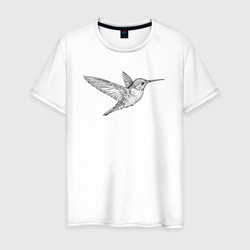 Колибри летает – Мужская футболка хлопок с принтом купить со скидкой в -20%
