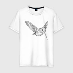 Колибри пархает – Мужская футболка хлопок с принтом купить со скидкой в -20%