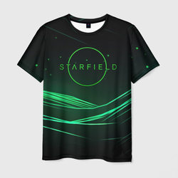 Starfield green logo – Мужская футболка 3D с принтом купить со скидкой в -26%