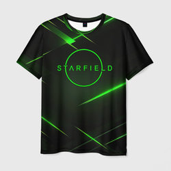 Старфилд неоновый зеленый логотип – Мужская футболка 3D с принтом купить со скидкой в -26%