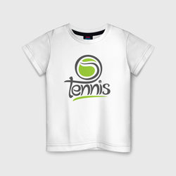 Tennis ball – Детская футболка хлопок с принтом купить со скидкой в -20%
