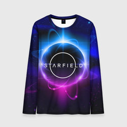 Starfield space logo – Мужской лонгслив 3D с принтом купить со скидкой в -20%