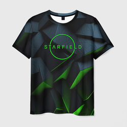 Starfield black green logo – Мужская футболка 3D с принтом купить со скидкой в -26%