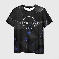 Starfield black stars – Мужская футболка 3D с принтом купить со скидкой в -26%