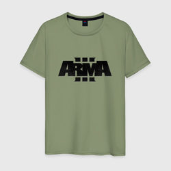 Арма 3 лого – Мужская футболка хлопок с принтом купить со скидкой в -20%