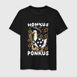 Honkus ponkus - Untitled Goose Game – Светящаяся мужская футболка с принтом купить со скидкой в -20%