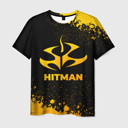 Hitman - gold gradient – Мужская футболка 3D с принтом купить со скидкой в -26%
