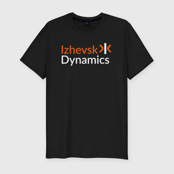 Izhevsk dynamics – Мужская футболка хлопок Slim с принтом купить