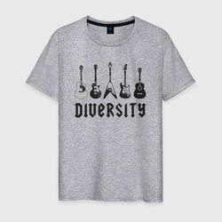 Разнообразие гитар – Мужская футболка хлопок с принтом купить со скидкой в -20%