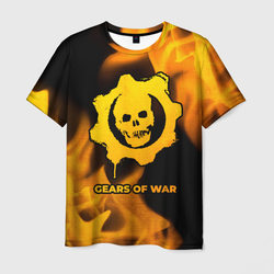 Gears of War - gold gradient – Мужская футболка 3D с принтом купить со скидкой в -26%