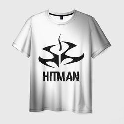 Hitman glitch на светлом фоне – Мужская футболка 3D с принтом купить со скидкой в -26%