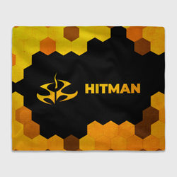 Hitman - gold gradient по-горизонтали – Плед 3D с принтом купить со скидкой в -14%