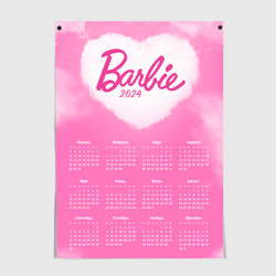 Календарь на 2024 год: Barbie – Постер с принтом купить
