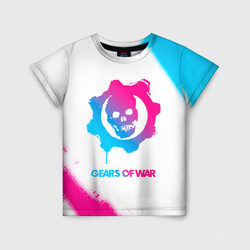 Gears of War neon gradient style – Детская футболка 3D с принтом купить со скидкой в -33%