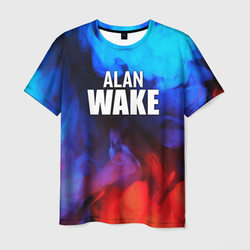 Alan Wake неоновый дым – Мужская футболка 3D с принтом купить со скидкой в -26%