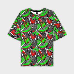 Разноцветные кеды – Мужская футболка oversize 3D с принтом купить со скидкой в -50%