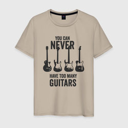 Гитар не может быть очень много – Мужская футболка хлопок с принтом купить со скидкой в -20%