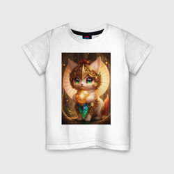 Милый волшебный котёнок – Детская футболка хлопок с принтом купить со скидкой в -20%