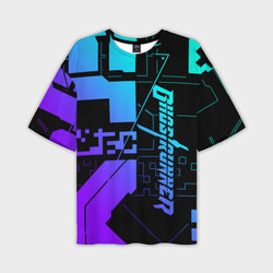 Ghostrunner Neon – Мужская футболка oversize 3D с принтом купить со скидкой в -50%