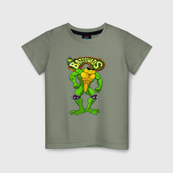 Battletoads Боевые жабы Рэш – Детская футболка хлопок с принтом купить со скидкой в -20%