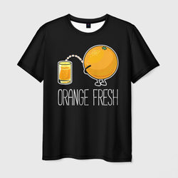Orange fresh - апельсиновый фрэш – Мужская футболка 3D с принтом купить со скидкой в -23%