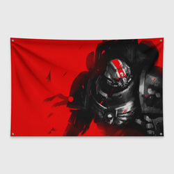 Чёрный десантник – Флаг-баннер с принтом купить