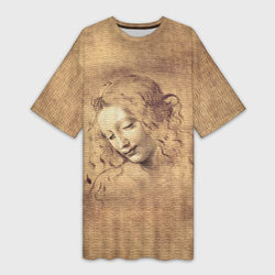 Леонардо да Винчи La Scapigliata – Платье-футболка 3D с принтом купить