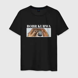 Eyes kurwa bobr – Мужская футболка хлопок с принтом купить со скидкой в -20%