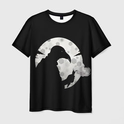 Чумной доктор и белая луна – Мужская футболка 3D с принтом купить со скидкой в -26%
