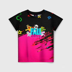 Fall Guys kids color – Детская футболка 3D с принтом купить со скидкой в -33%