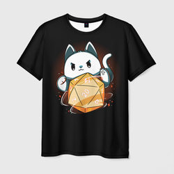 Котик мастер - DnD – Мужская футболка 3D с принтом купить со скидкой в -26%