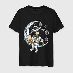 Space pizza! – Мужская футболка хлопок с принтом купить со скидкой в -20%