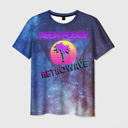 Neon Police. Retrowave – Мужская футболка 3D с принтом купить со скидкой в -26%