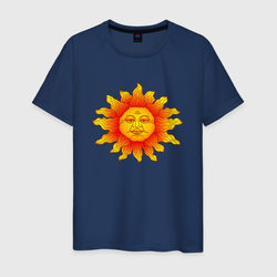 Мужская футболка хлопок Огненное солнце со скидкой в -20%