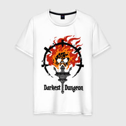 Darkest Dungeon - skull logo – Мужская футболка хлопок с принтом купить со скидкой в -20%