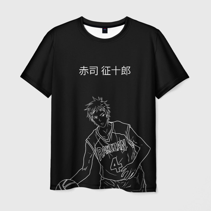 Мужская футболка с принтом Акаши Сейджуро, вид спереди №1
