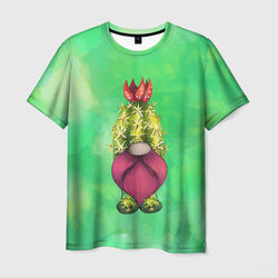 гном - кактус – Мужская футболка 3D с принтом купить со скидкой в -23%