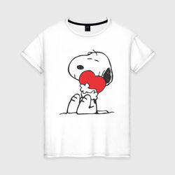 Моё сердечко! – Женская футболка хлопок с принтом купить со скидкой в -20%
