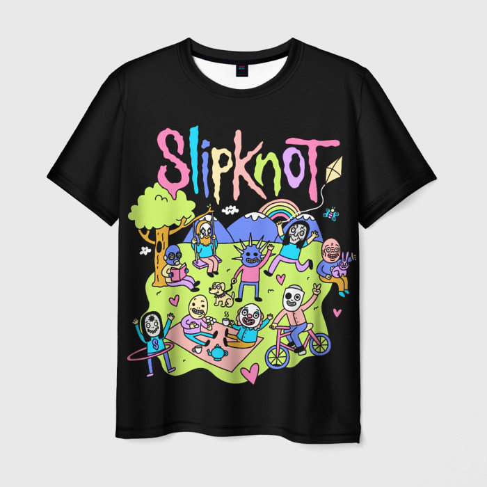 Мужская футболка с принтом Slipknot cuties, вид спереди №1