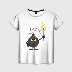 Беги! – Женская футболка 3D с принтом купить со скидкой в -26%
