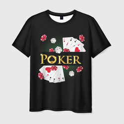Покер (POKER) – Мужская футболка 3D с принтом купить со скидкой в -31%