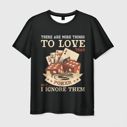 Люблю Покер – Мужская футболка 3D с принтом купить со скидкой в -31%