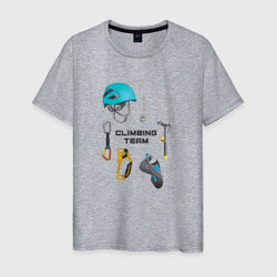 снаряжение для альпинизма – Мужская футболка хлопок с принтом купить со скидкой в -20%