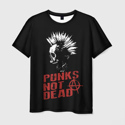 Punk's Not Dead Панк – Мужская футболка 3D с принтом купить со скидкой в -26%